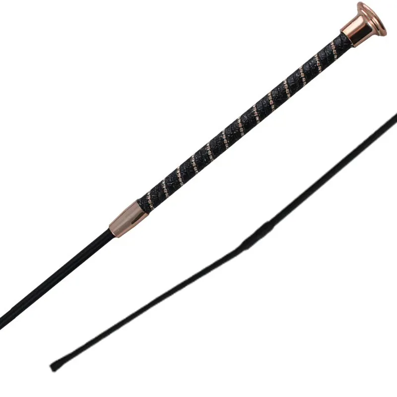 Woof Wear Twisted Dressage Whip in Rose Gold